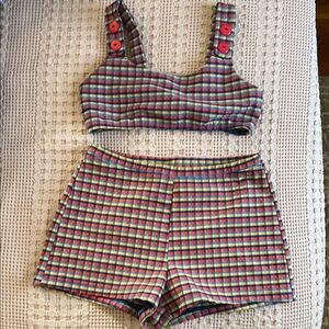 Seea Plaid Retro Bikini
